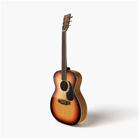 Acoustic Guitar Free 3d Model Obj Mb Fbx Free3d