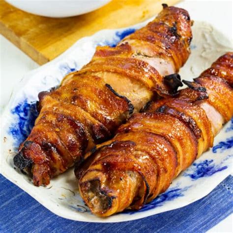 Brown Sugar Bacon Wrapped Pork Tenderloin Spicy Southern Kitchen