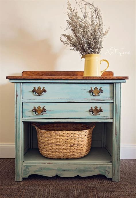 Vintage Washstand Brought Back To Life Chalk Painted And Stained