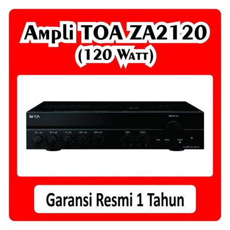 Jual Amplifier TOA Ampli ZA 2120 ZA2120 ZA 2120 120 Watt Mixer Original