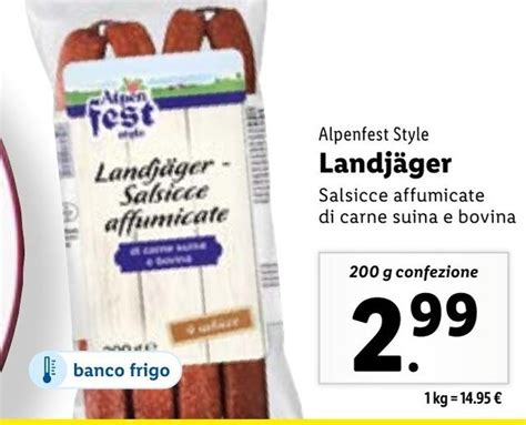 Alpenfest Style Landj Ger G Confezione Offerta Di Lidl