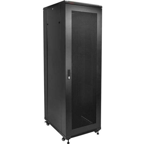 Server Rack Cabinet U X X Mm Floor Standing Black