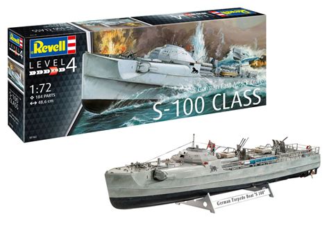 Revell 172 German S100 Ww2 Torpedo Boat Kit 05162