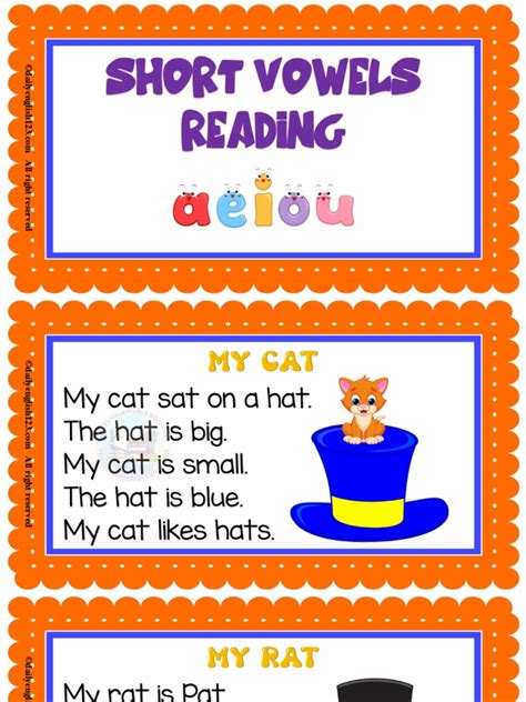 Short Vowels Reading Pdf