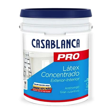 Pintura L Tex Casablanca Pro Concentrado Lts Rinde Mas Pinturerias