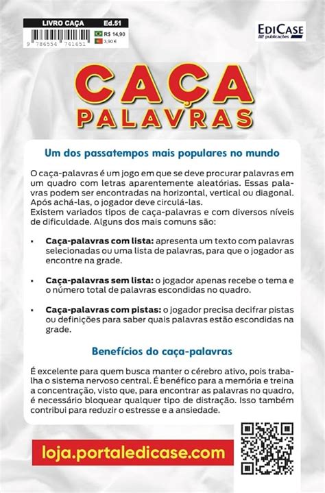 Livro Caca Palavras Nivel Facil Edicase Edico 51 Ed Descubra O Poder