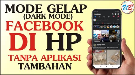 Cara Merubah Mode Gelap Facebook Di HP Dark Mode YouTube