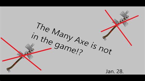 The Many Axe Is Not In The Game Lumber Tycoon YouTube