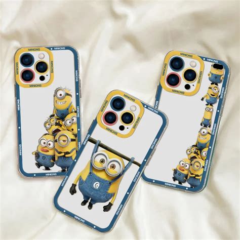 Funda De Tel Fono De Dibujos Animados Minions Para Iphone