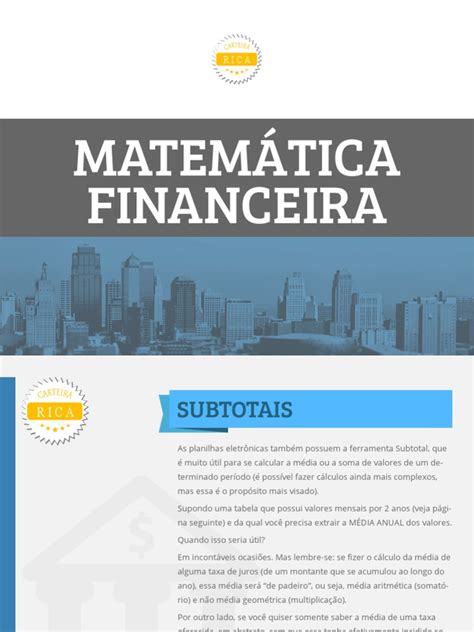 Pdf Matem Tica Financeira Subtotais Dokumen Tips