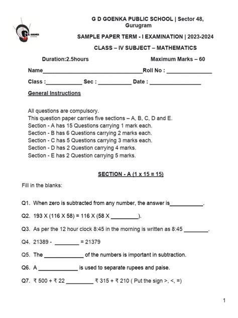 Sample Paper | PDF