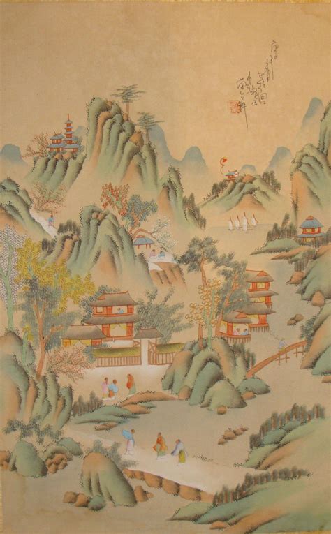 Chinese Silk Painting from asia-of-old on Ruby Lane