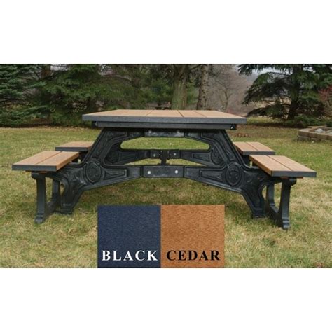 Wheelchair Accessible 8 Foot Picnic Table Park Tables