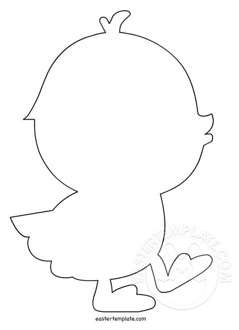 Easter Chick Template Printable Easter Template