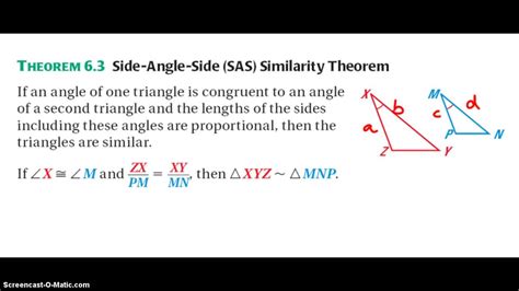 Sas Similarity Theorem Youtube