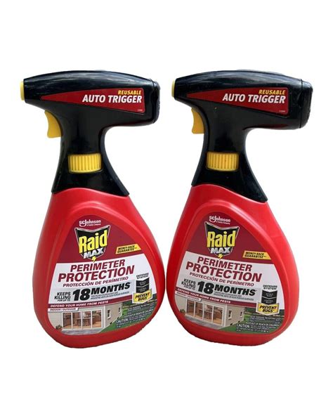 Raid Max Perimeter Protection Bug Killer Spray Pests Oz Lot Of