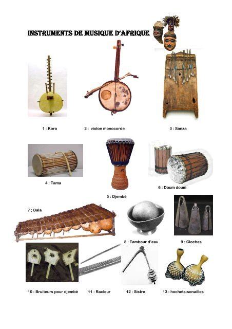 Instruments De Musique D Afrique