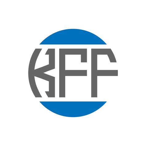 Diseño De Logotipo De Letra Kff Sobre Fondo Blanco Concepto De