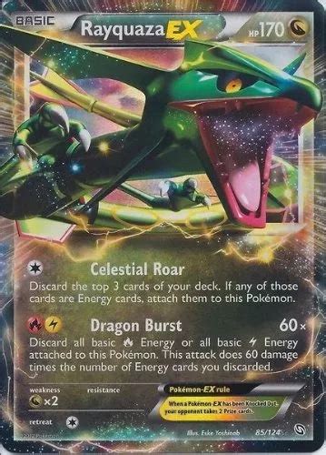 Carta Pokemon Rayquaza Ex 85 124 Português MercadoLivre