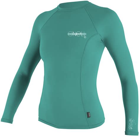 Oneill Womens Skins Rashguard Long Sleeve Crew 50 Uv Protection