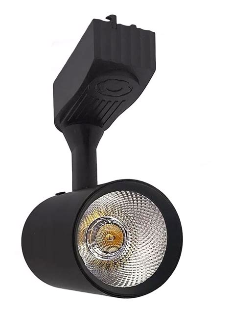 Spot Para Trilho Preto Led 12W 3000K Bivolt Paris Luz Loja Online De