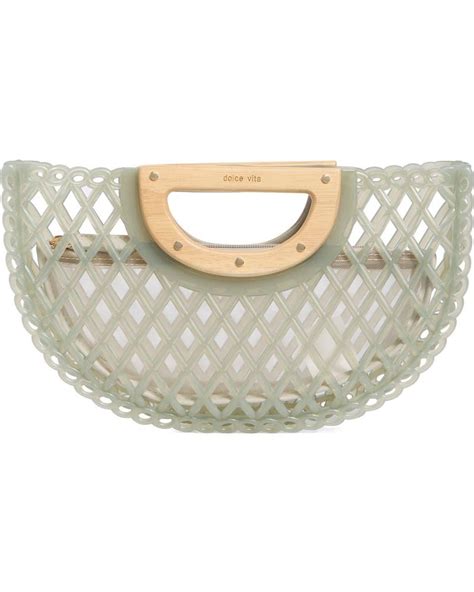 dolce vita solandra jelly clutch  metallic lyst