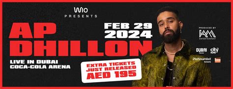 Ap Dhillon Will Perform Live In Concert At The Coca Cola Arena Dubai