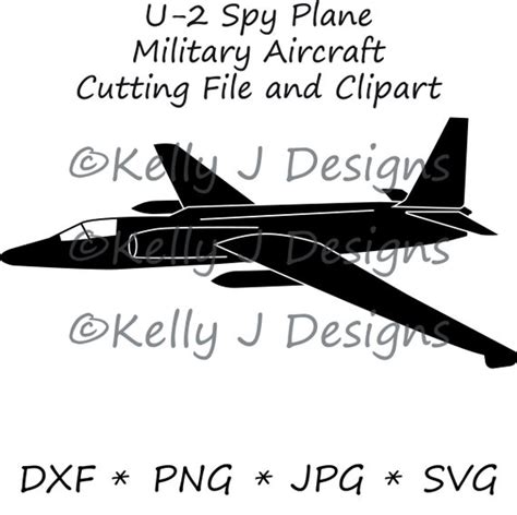 U 2 Spy Plane Military Aircraft Cutting File And Clipart Etsy