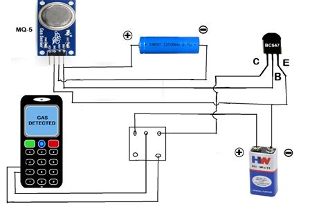 Gas Leakage Detector circuit diagram