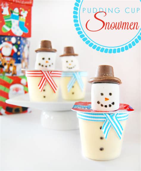 Fun And Easy Pudding Cup Diy Snowmen A Helicopter Mom