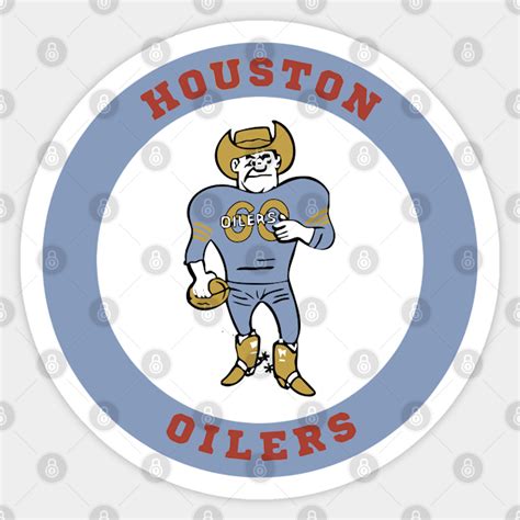 Retro Houston Oilers ))(( Throwback Mascot Texas Fan - Houston Oilers ...