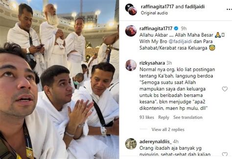 Unggah Momen Depan Ka Bah Raffi Ahmad Diingatkan Netizen Fokus Ibadah