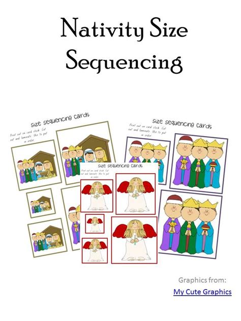 Printable Nativity Story Sequencing