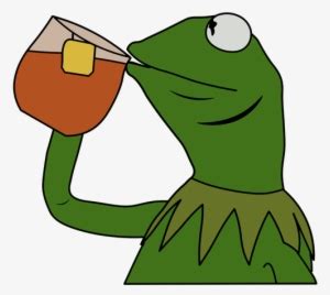 Kermit Sipping Tea Png - Kermit Sipping Tea Drawing Transparent PNG ...