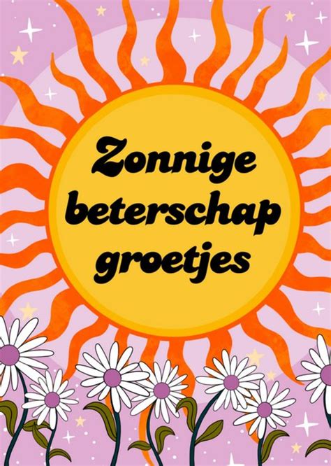 Greetz Beterschapskaart Zon Bloemen Greetz