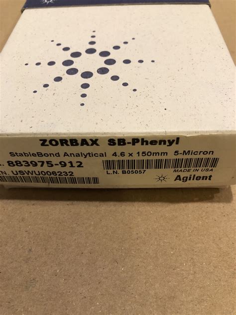 Brand New HPLC Column Agilent Zorbax SB Phenyl 5 Um 4 6x150 Mm EBay