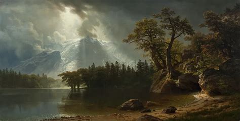 Passing Storm Over The Sierra Nevada Albert Bierstadt Museum