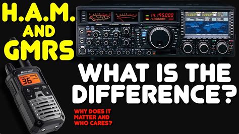 How Is Gmrs Different From Ham Radio What Is The Difference Between