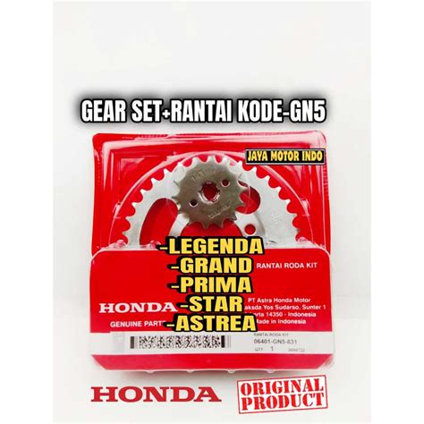 Jual Gear Set Gearset Asli Paket Rantai Gir Honda Grand Astrea Grand