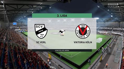 FIFA 23 SC Verl vs Viktoria Köln Home Deluxe Arena Gameplay YouTube