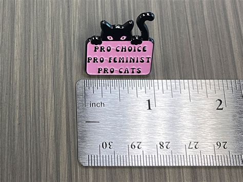 Pro Choice Pro Feminist Pro Cats Enamel Lapel Pin Badge Etsy