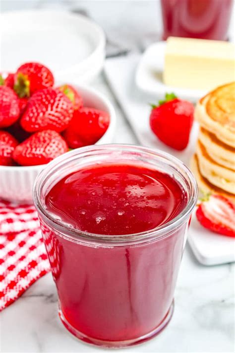 Strawberry Syrup No Chunks • Food Folks And Fun