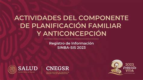 Capacitación SINBA SIS 2023 ACTIVIDADES COMPONENTE DE PLANIFICACIÓN