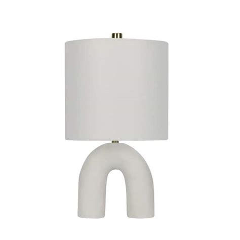 Fangio Lighting In White Modern Inverted U Shaped Indoor Table