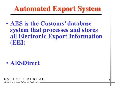 PPT Foreign Trade Regulations Mandatory Automated Export System