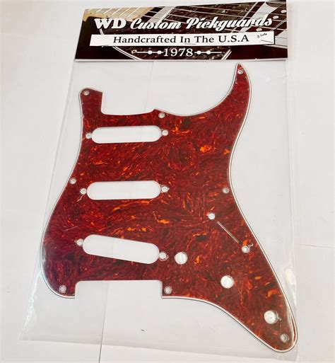 Wide Bevel Celluloid Tortoise Hole Pickguard For Reissue