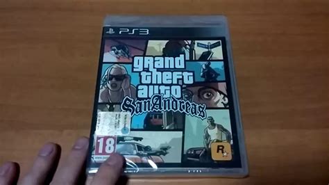 Unboxing Grand Theft Auto San Andreas Ps3 Ita Youtube