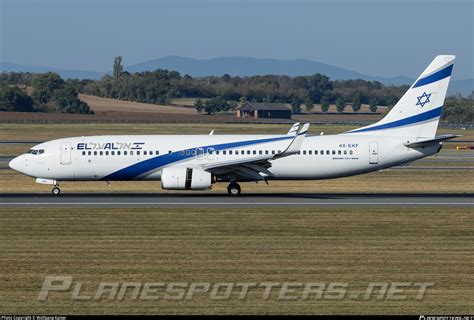 4x Ekf El Al Israel Airlines Boeing 737 8hxwl Photo By Wolfgang