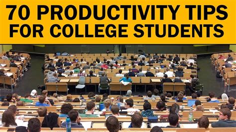 70 Productivity Tips For College Students Youtube