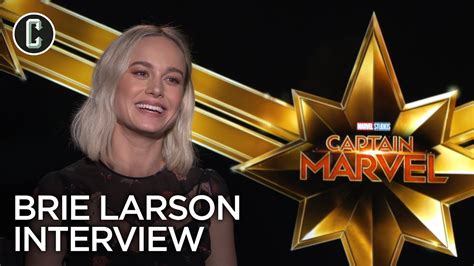 Captain Marvel Brie Larson Interview Youtube